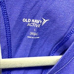 Periwinkle Athletic Shirt- ties in the back